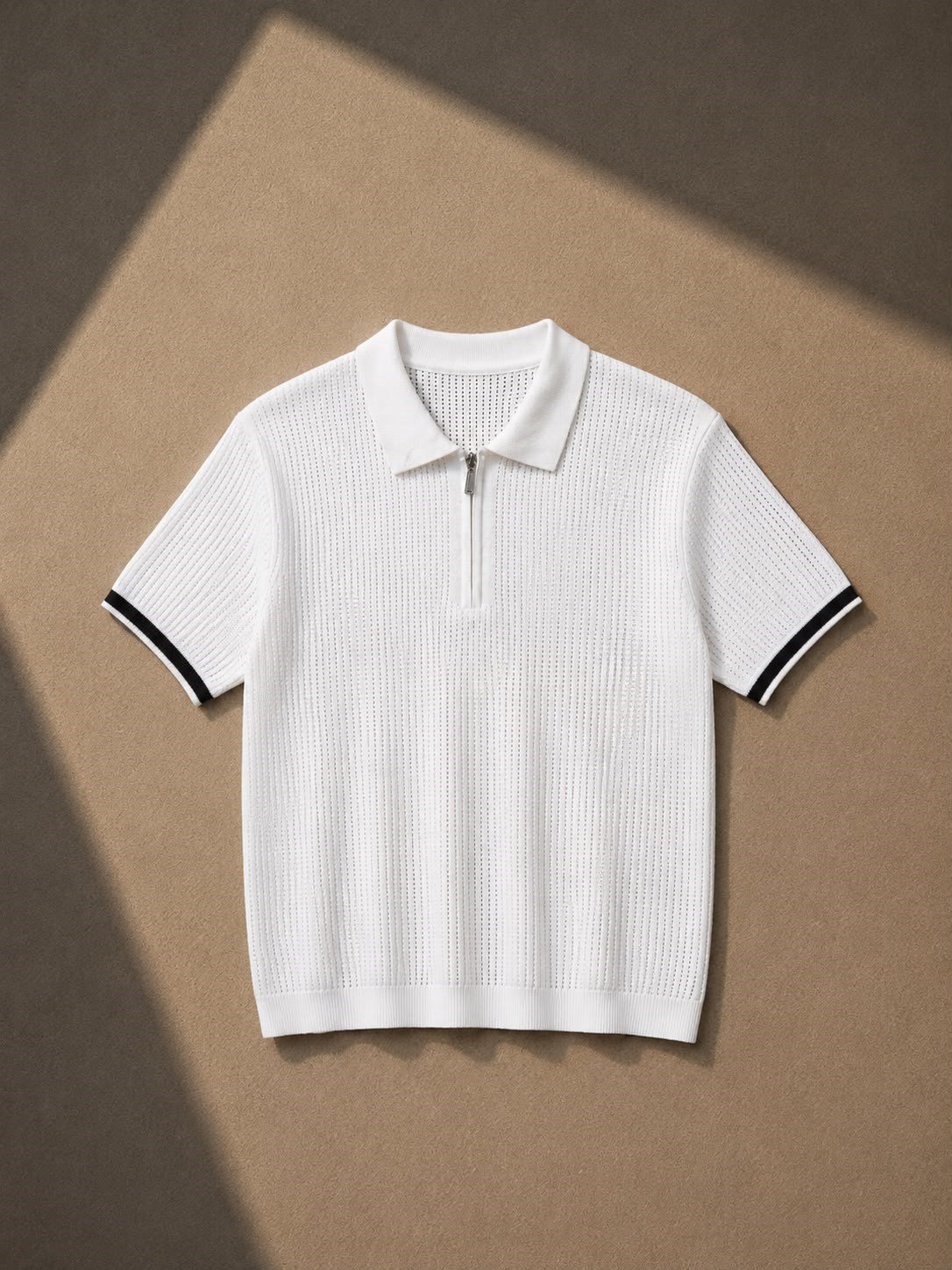 Yakalı Fermuarlı Tshirt