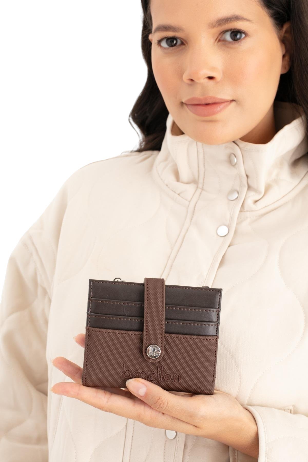 Benetton Logo Detaylı Kadın Portföy & Clutch Çanta