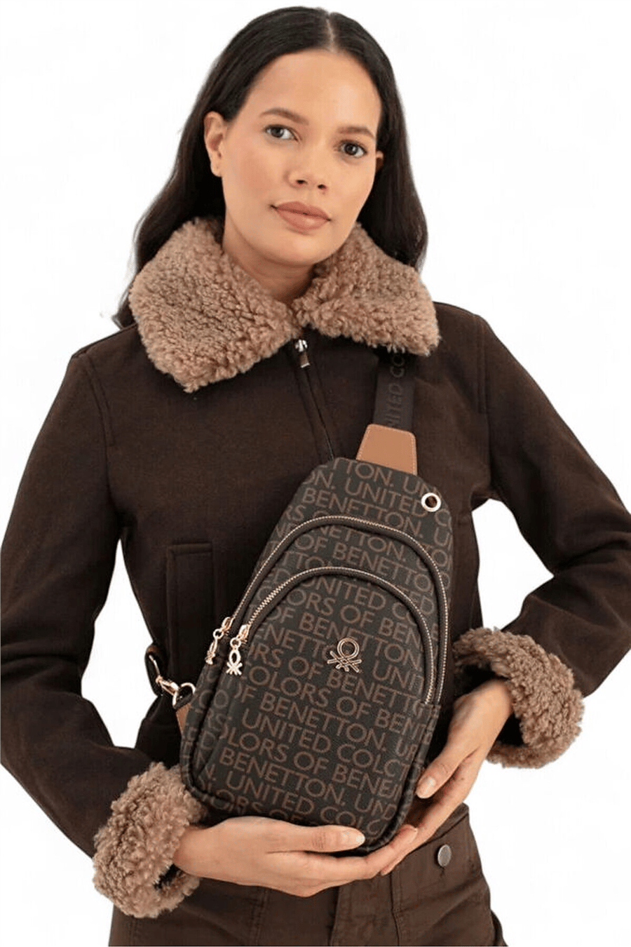 Benetton Monogram Kadın Body Bag