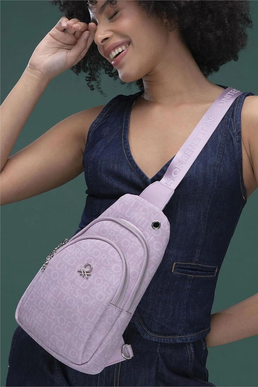 Benetton Monogram Kadın Body Bag