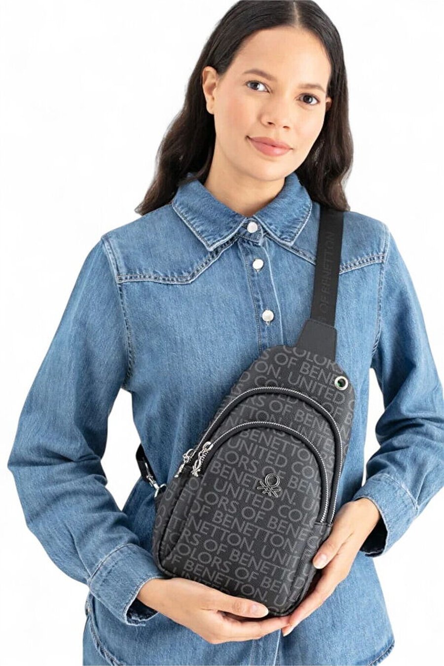 Benetton Monogram Kadın Body Bag