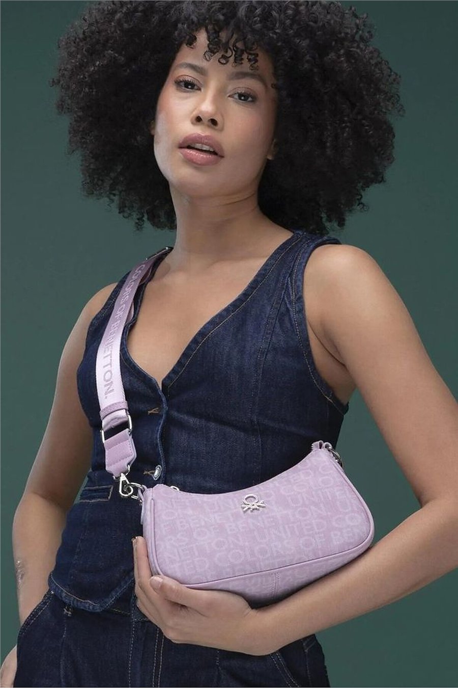 Benetton Monogram Kadın Çapraz Askılı Çanta