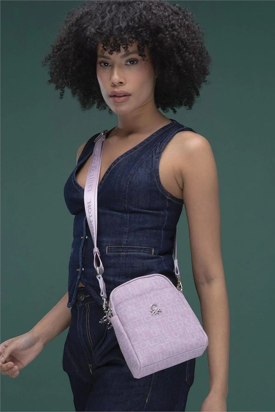 Benetton Monogram Kadın Çapraz Askılı Çanta