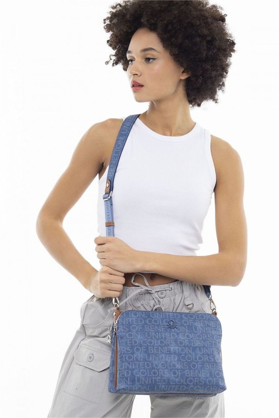 Benetton Monogram Kadın Çapraz Askılı Çanta