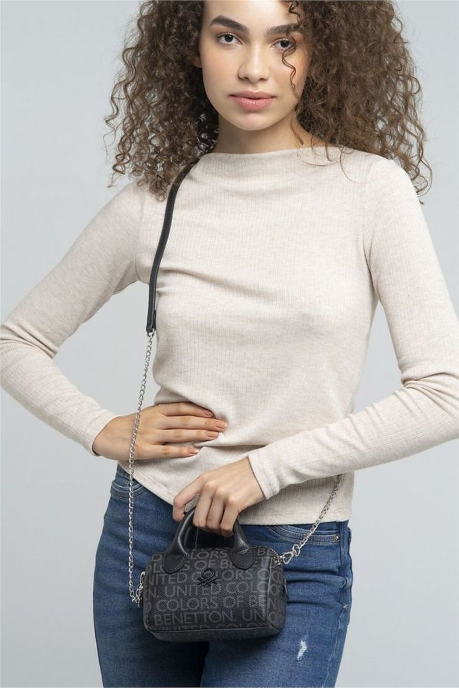 Benetton Monogram Kadın Çapraz Askılı Çanta