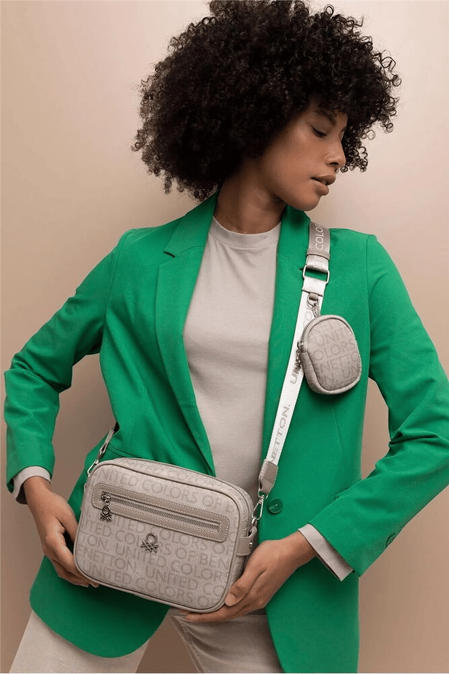 Benetton Monogram Kadın Çapraz Askılı Çanta