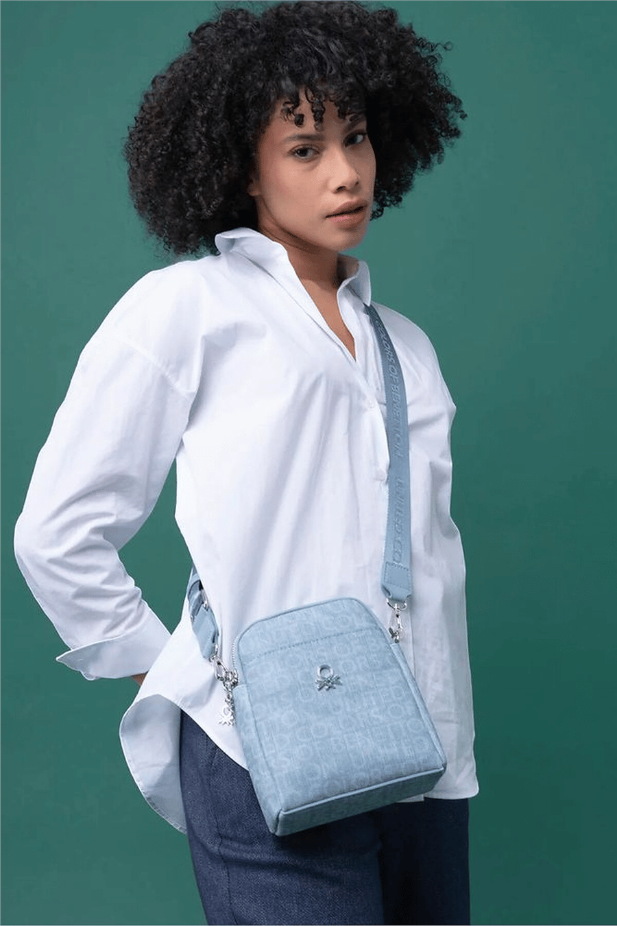 Benetton Monogram Kadın Çapraz Askılı Çanta