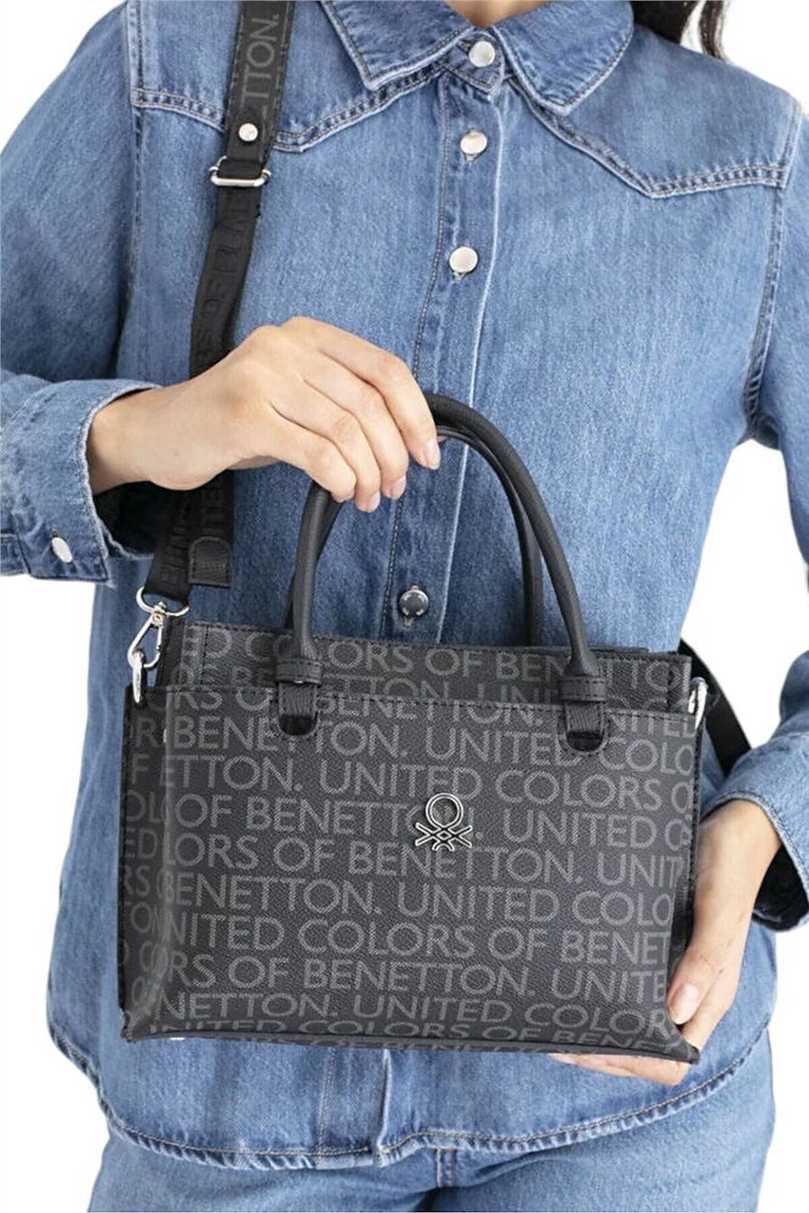 Benetton Monogram Kadın El Çantası