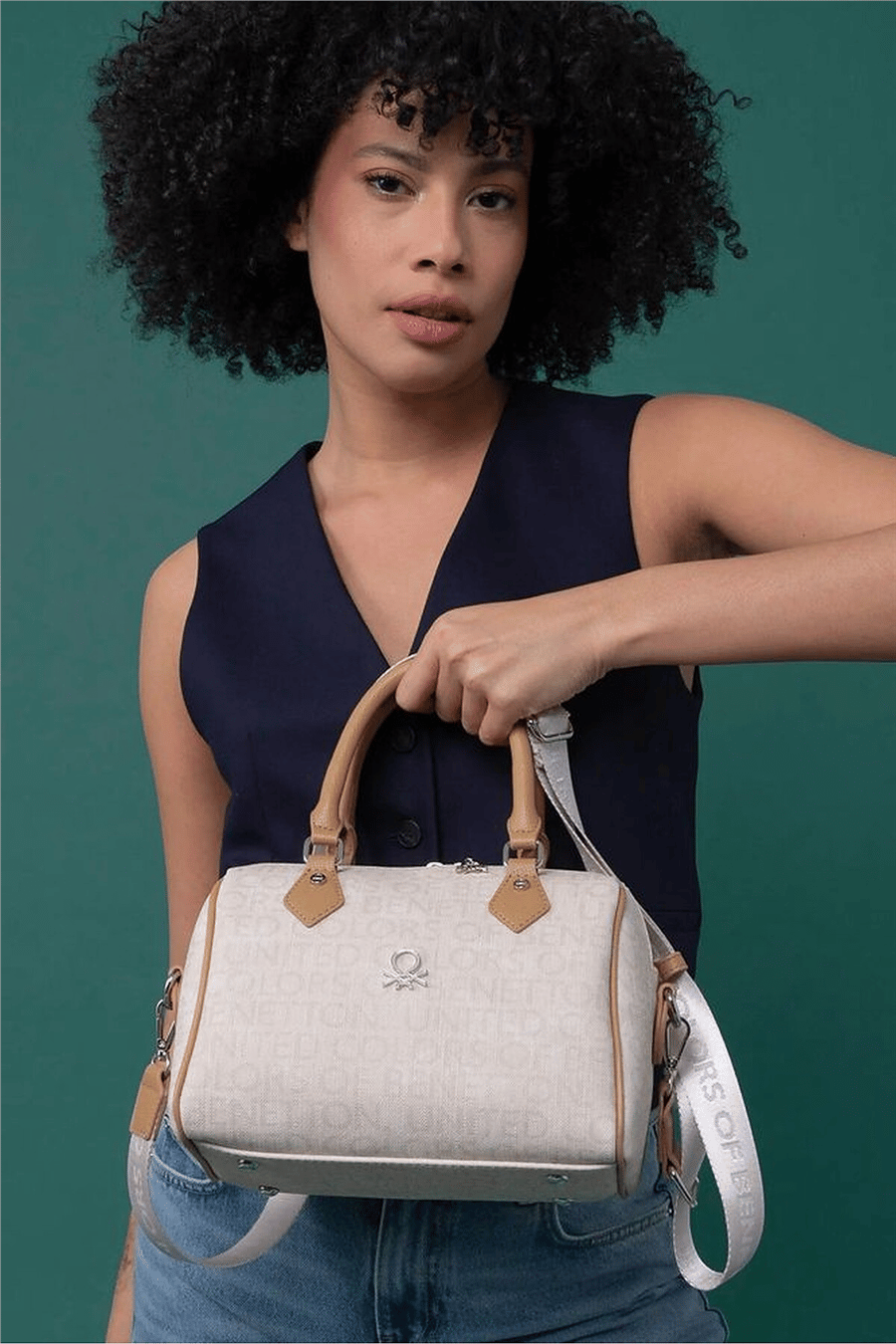 Benetton Monogram Kadın El Çantası