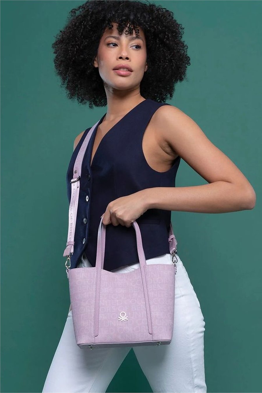 Benetton Monogram Kadın El Çantası