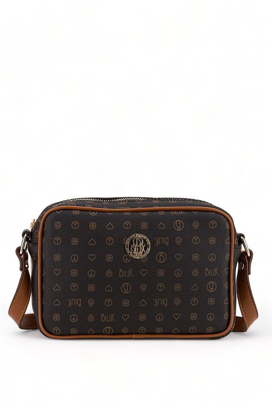 Bilik Deri Monogram Kadın Çapraz Askılı Çanta
