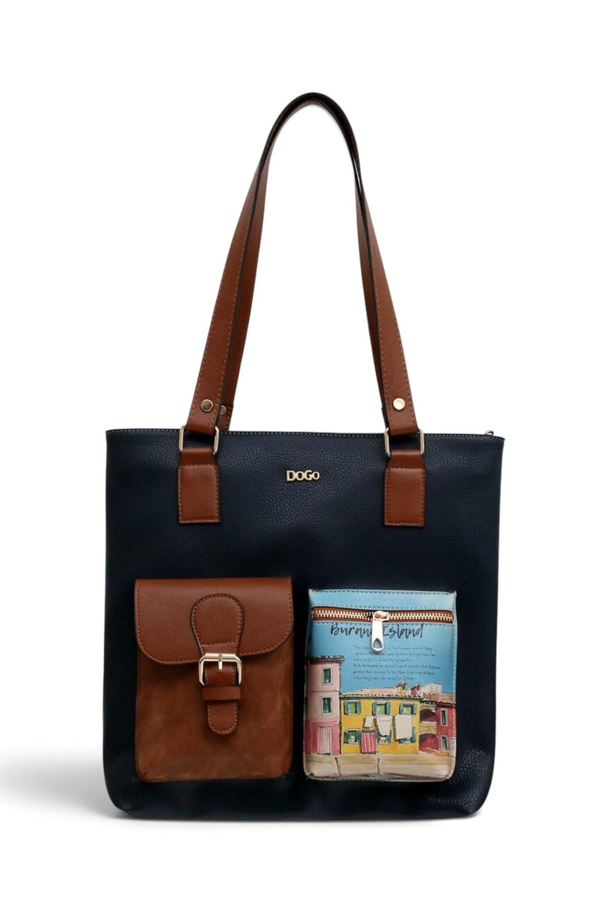 Dogo Burano Island Multi Pocket Bag Kadın Omuz Çantası