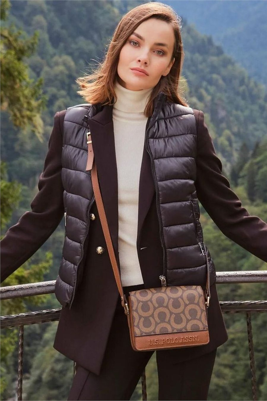 U.S. Polo Assn. Logo Detaylı Kadın Çapraz Askılı Çanta
