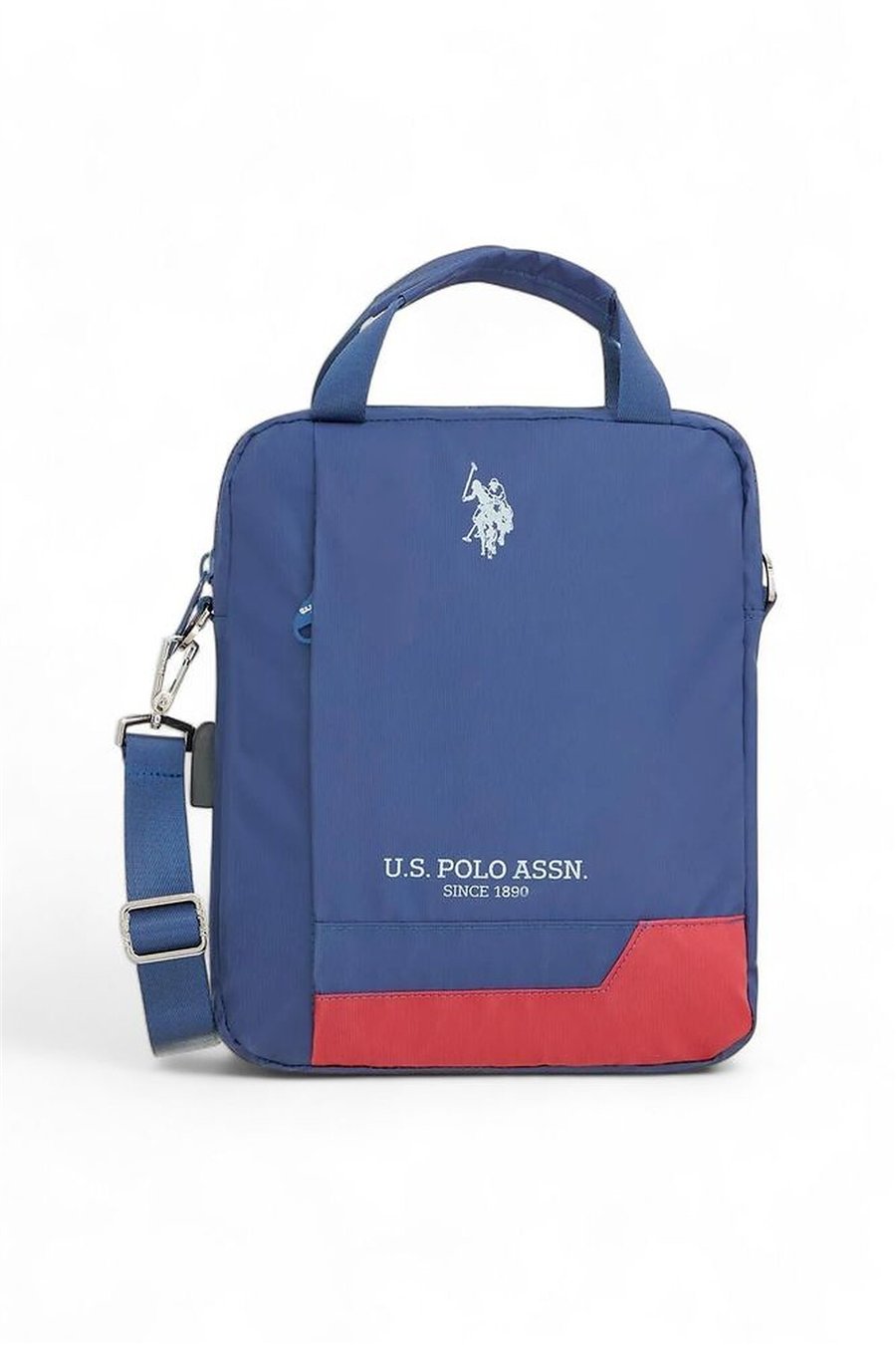 U.S. Polo Assn. Logo Detaylı Erkek Postacı Çantası