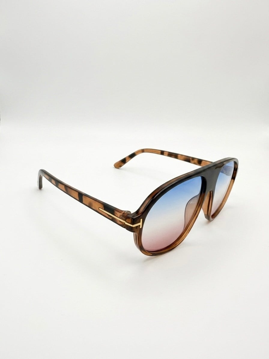 MATİLDA - LEOPAR ÇERÇEVE -  BLUE PİNK 