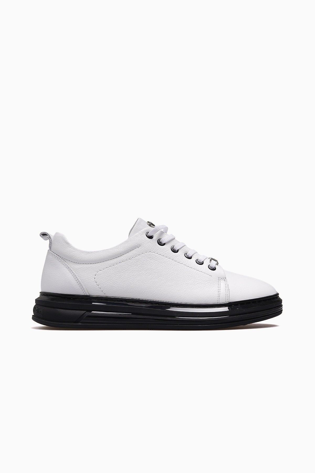 Erkek Deri Günlük Sneaker Ayakkabı 43333 M-BEYAZ