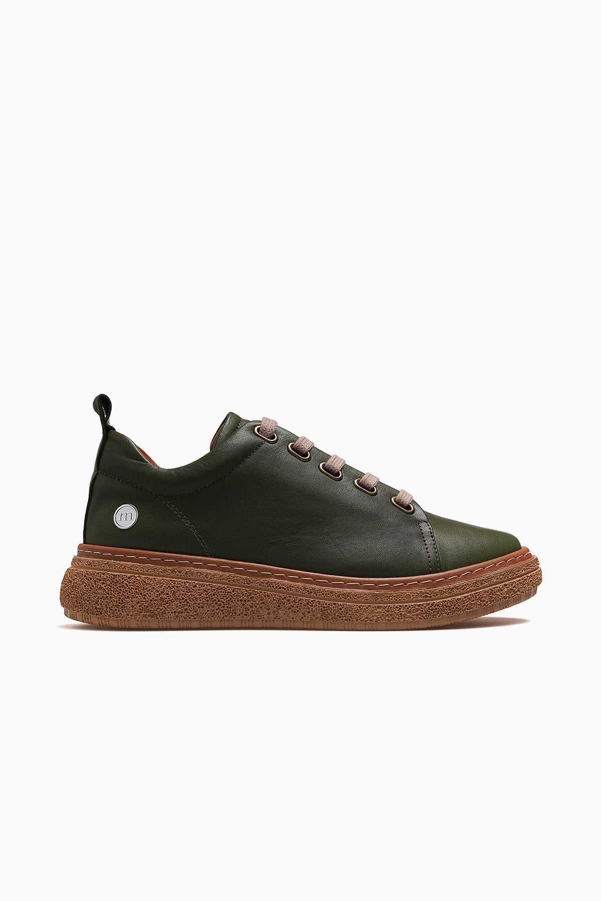 Kadın Deri Günlük Sneaker Ayakkabı D26YA-7750-HAKİ