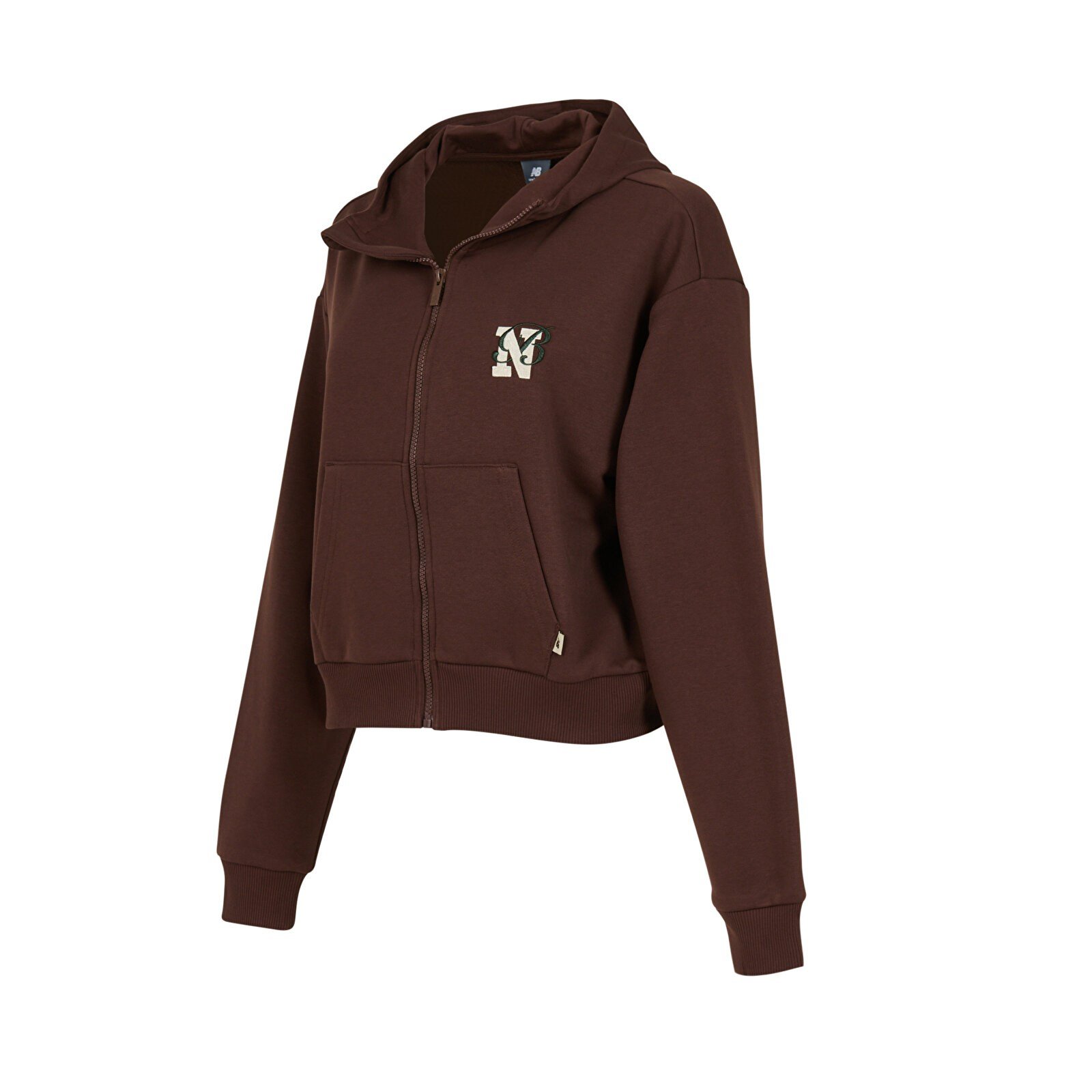 Kadın Fermuarlı Sweatshirt WNJ3625-KAHVE