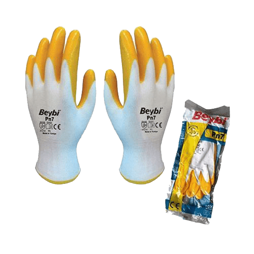 BEYBİ Sarı Nitril Eldiven PN7 NO: 10