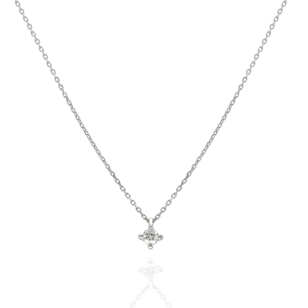 0.30 Ct Pırlanta Tektaş Kolye