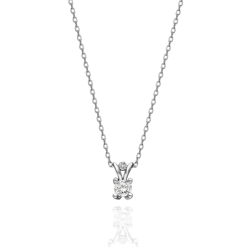 0.15 Ct Pırlanta Tektaş Kolye