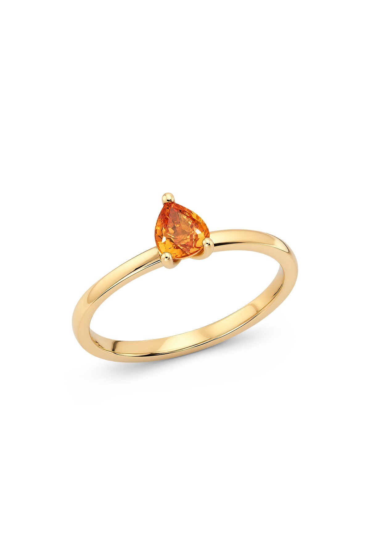 Damla Orange Safir Yüzük