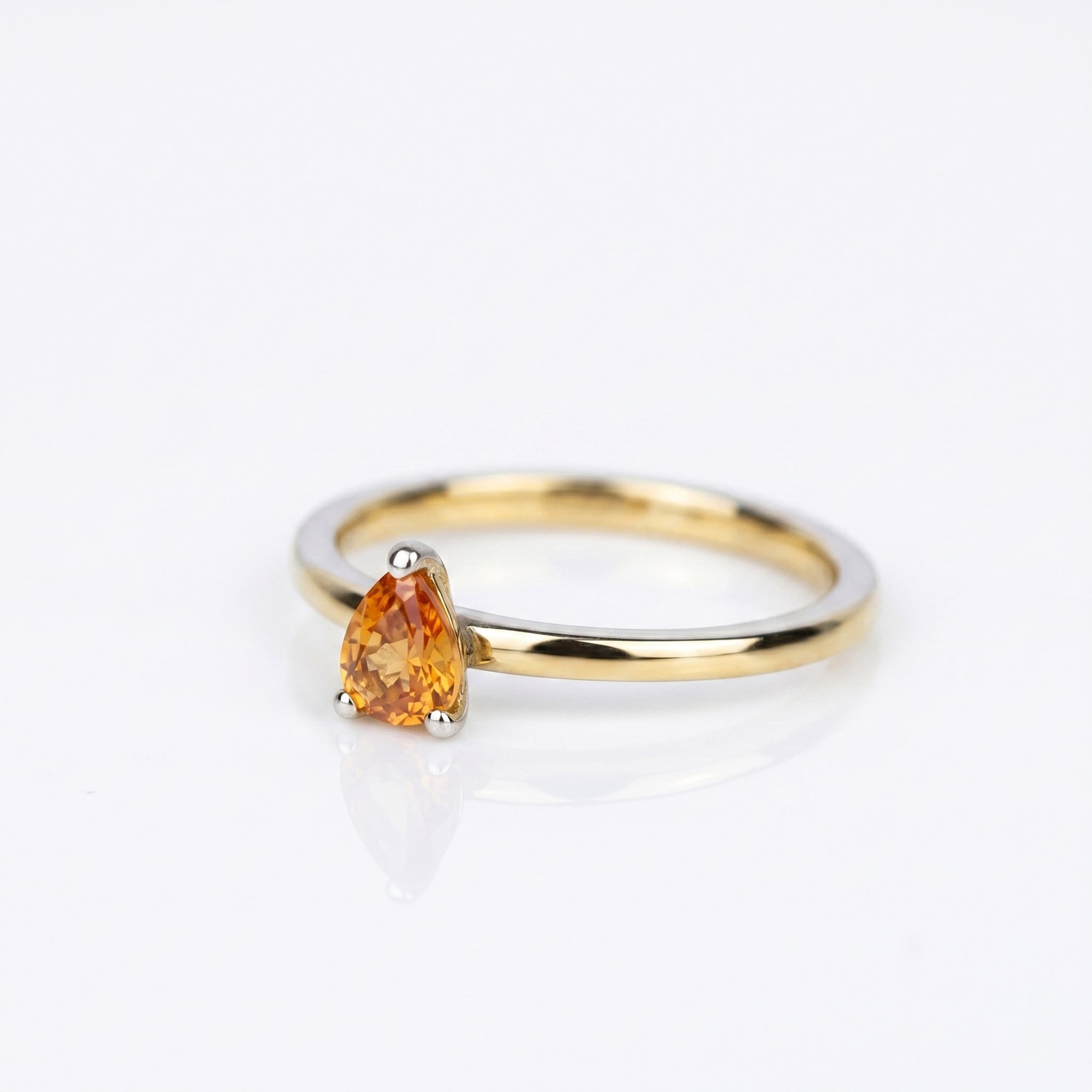 Damla Orange Safir Yüzük