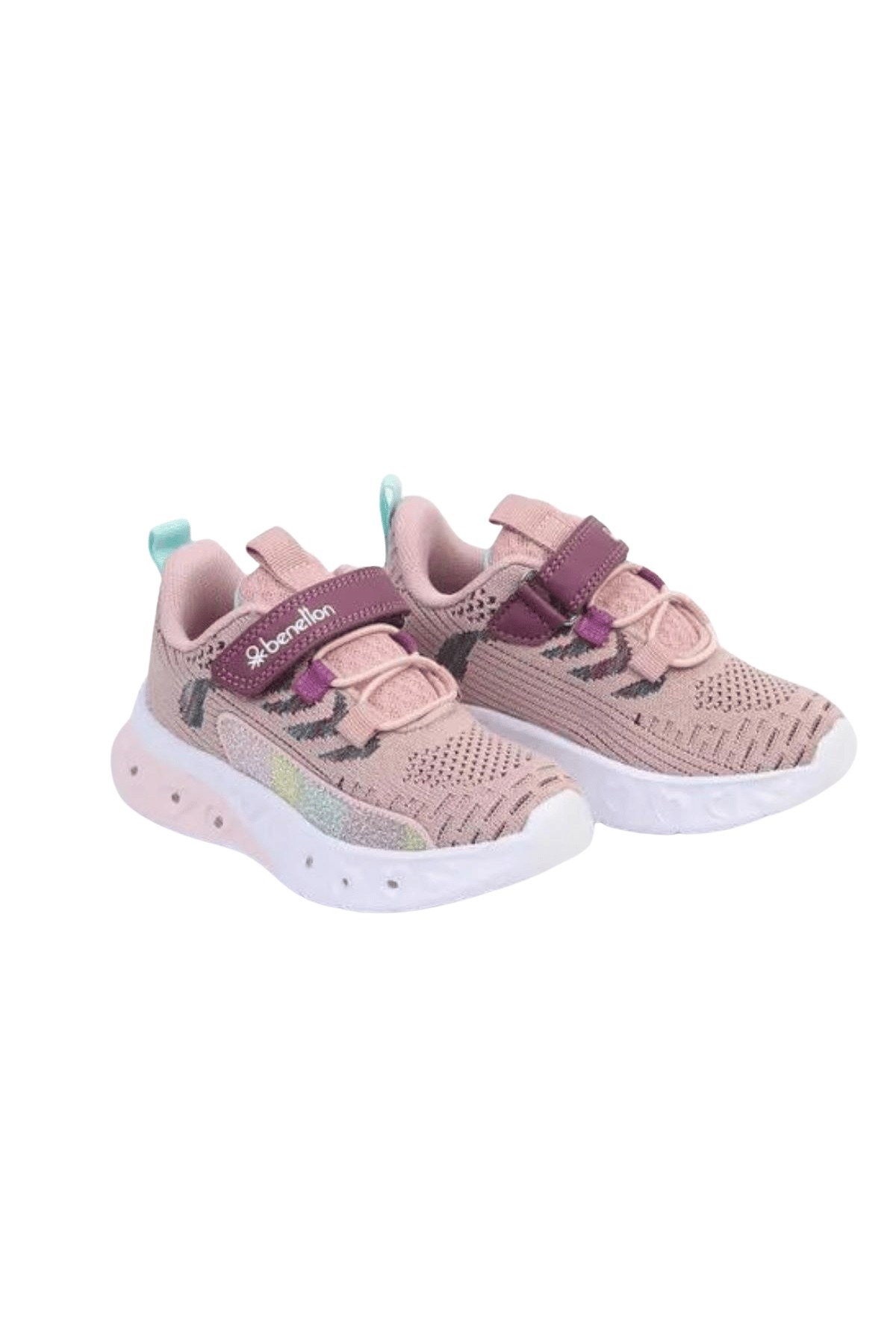 Benetton Kız Çocuk Pudra Işıklı Spor Ayakkabı BNI10124-01
