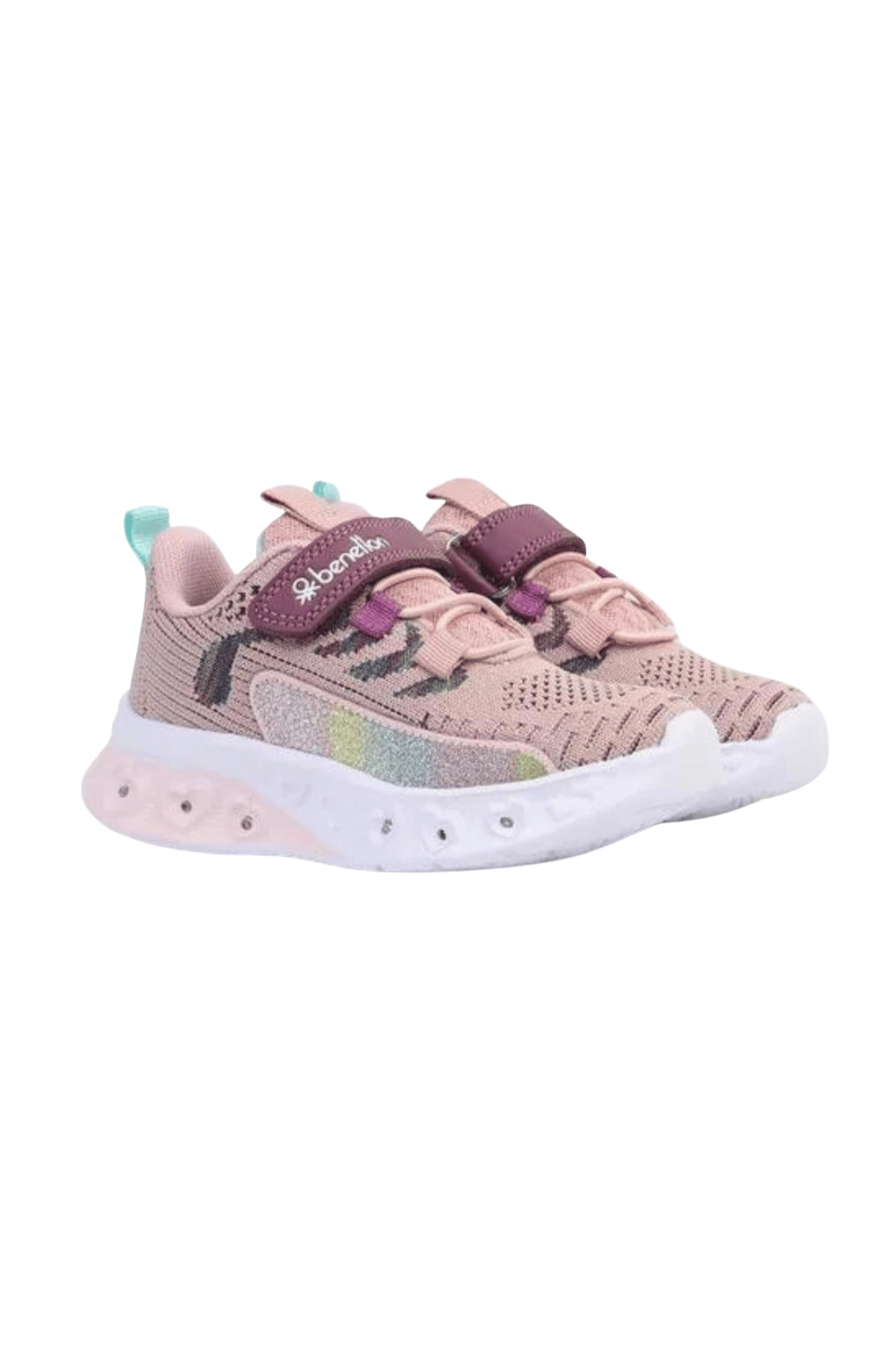 Benetton Kız Çocuk Pudra Işıklı Spor Ayakkabı BNI10124-01