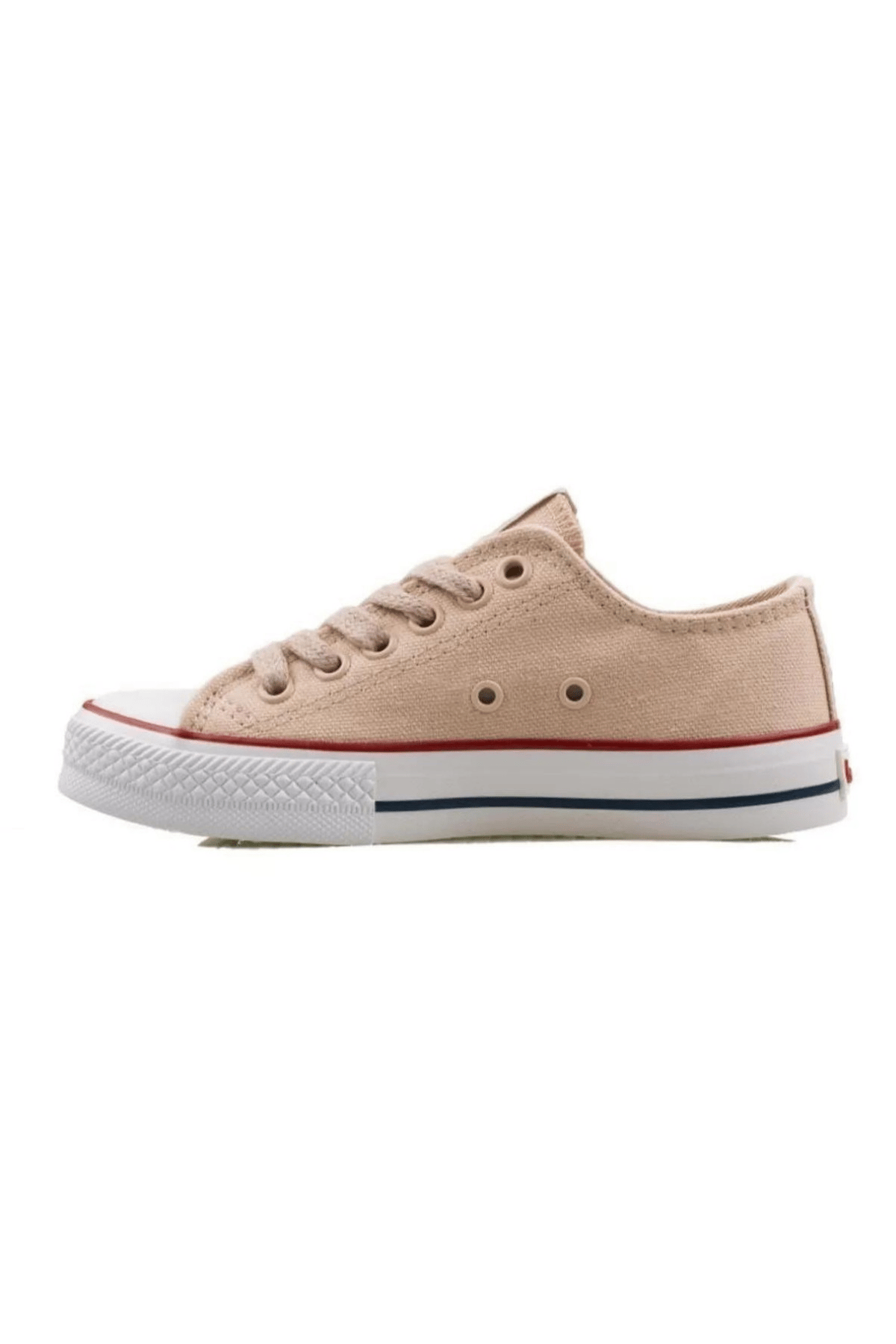 Benetton Unisex Bağcıklı Bej Keten Ayakkabı BN30196