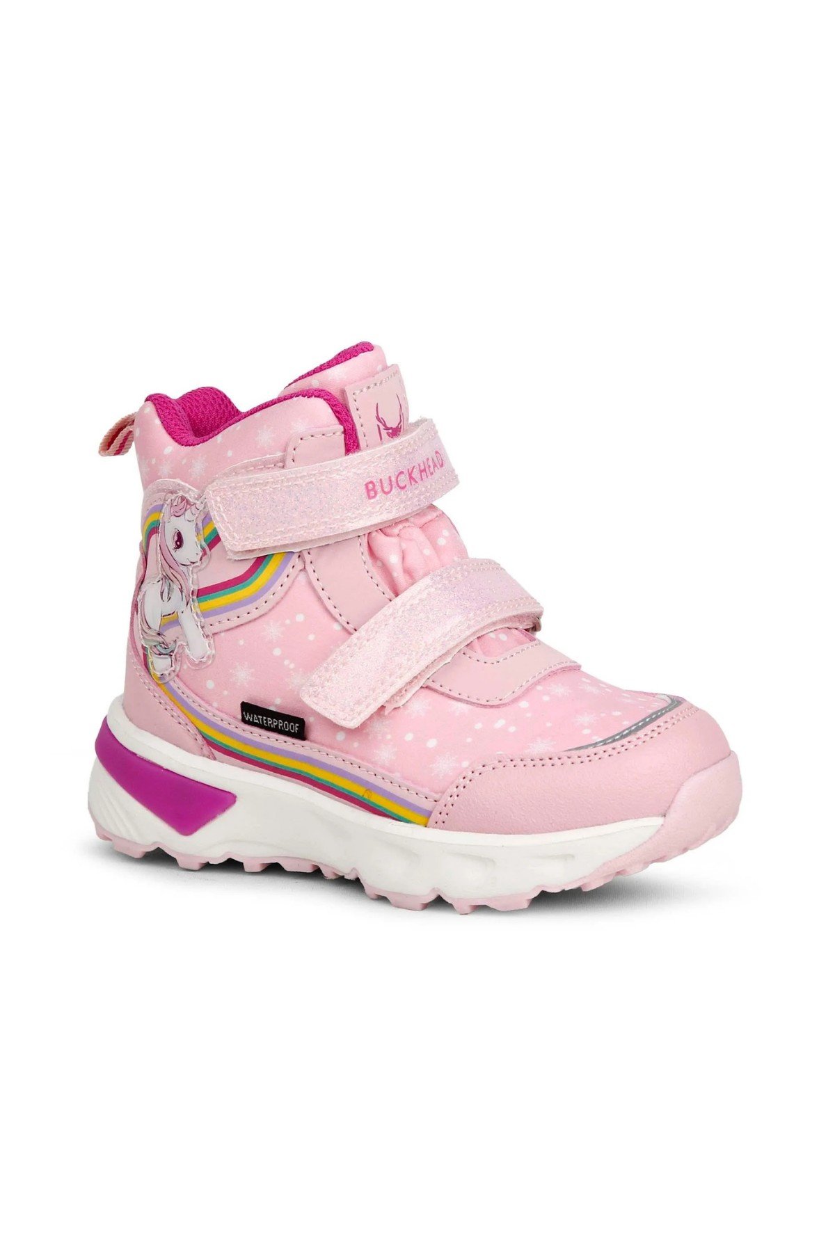 Buckhead Unicornie Kız Çocuk Işıklı Bot - Pembe Waterproof BUCK3033-009