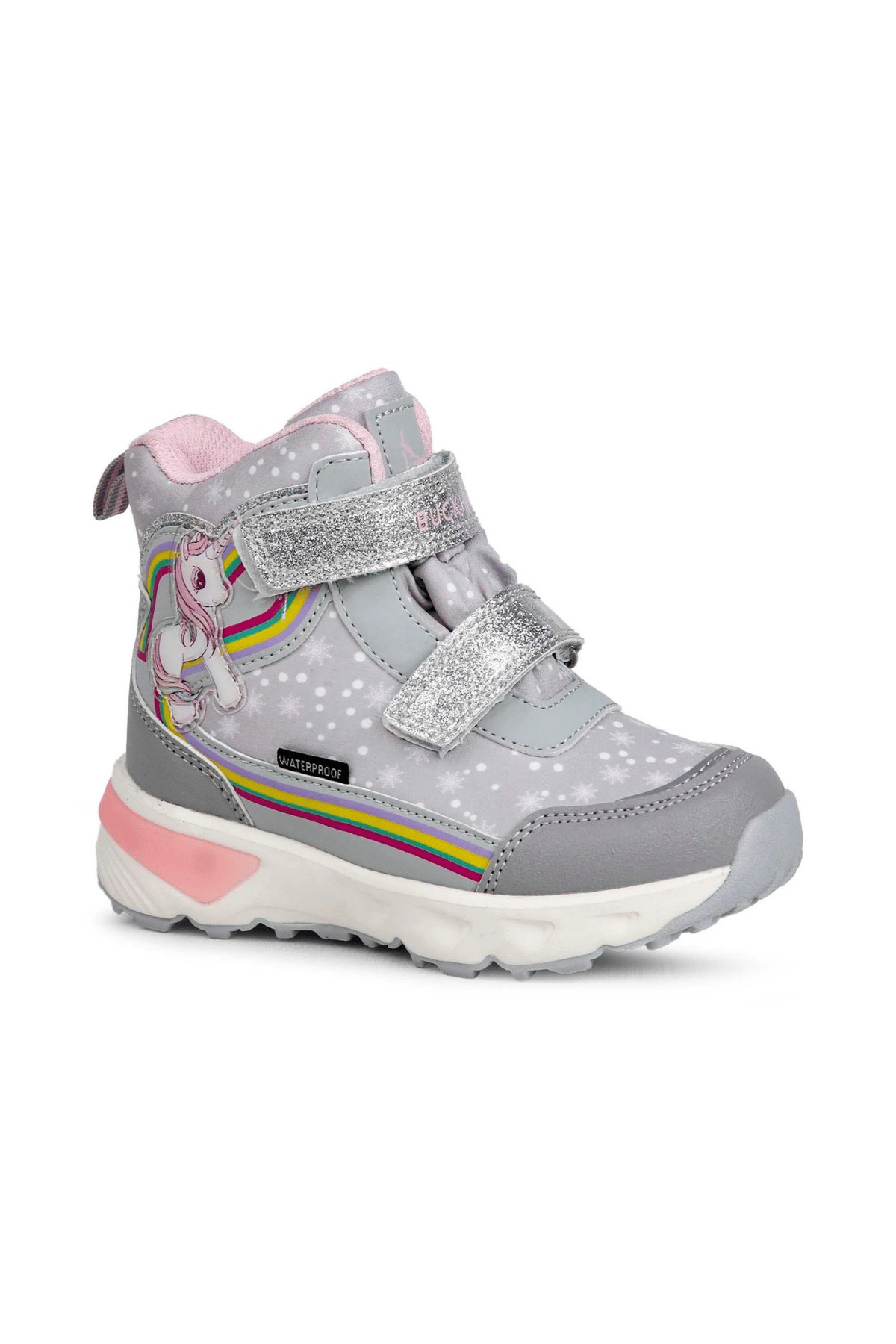 Buckhead Unicornie Kız Çocuk Işıklı Bot - Gri Waterproof BUCK3033-004