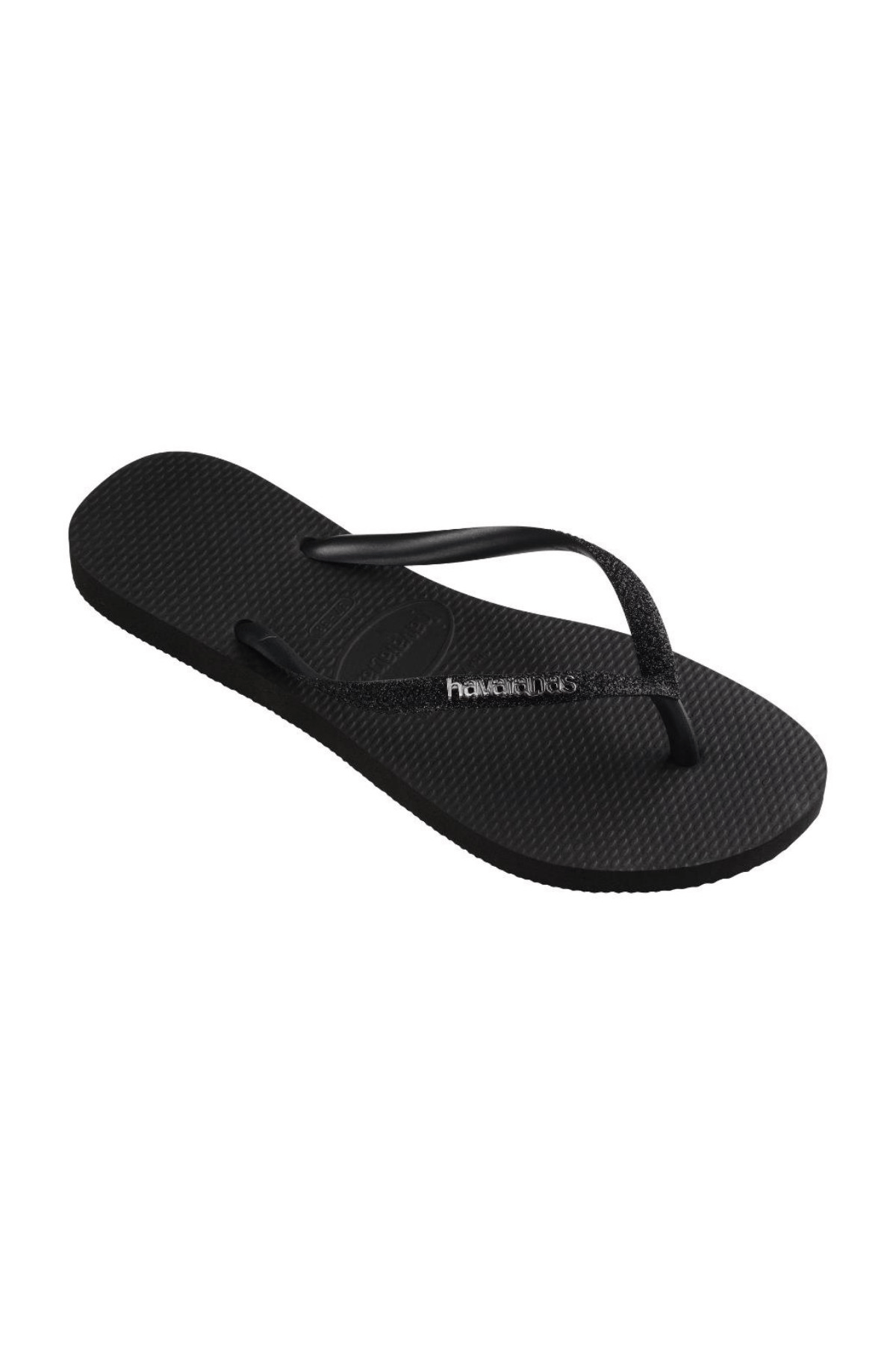 Havaianas Slim Glitter II Kadın Siyah Simli Terlik 4146975-1069