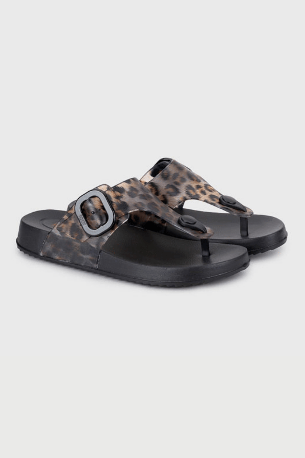 Igor Bari Leo Kadın Parmak Arası Terlik - Siyah Leopar S10362-002