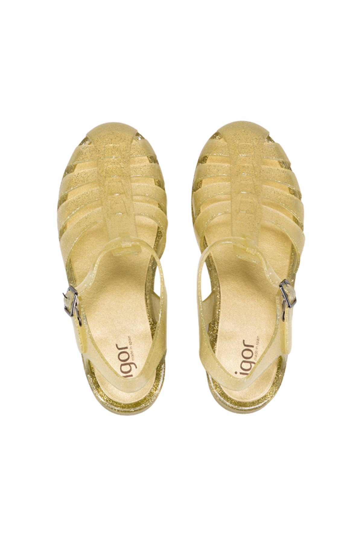 Igor Biarritz Glitter Kadın Altın Simli Sandalet S10262-140