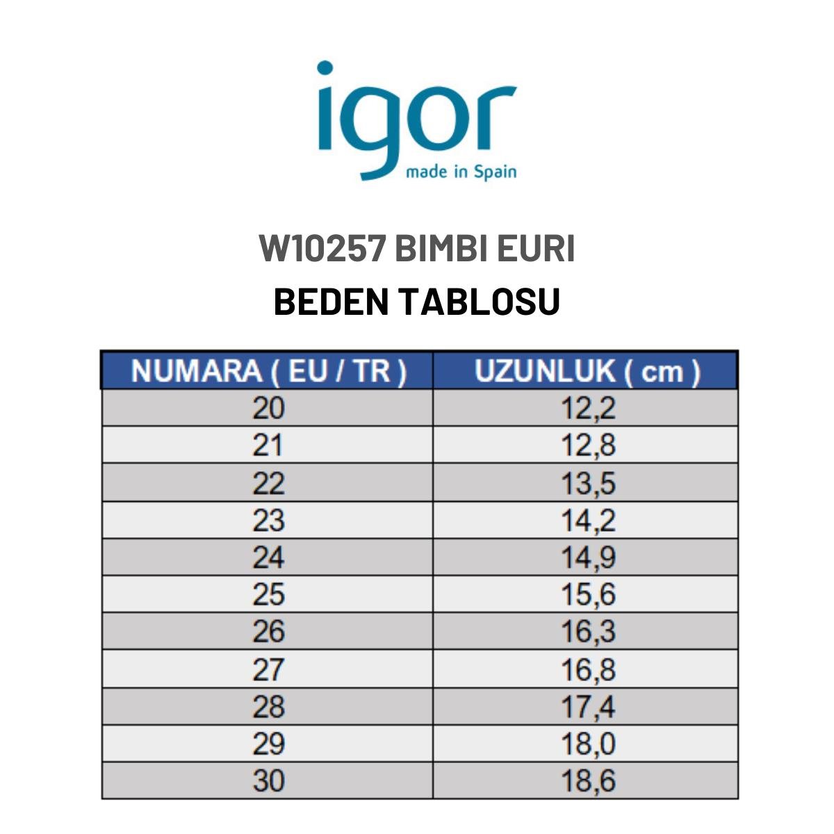 Igor Bimbi Euri Çocuk Beyaz Yağmur Çizmesi W10257-001