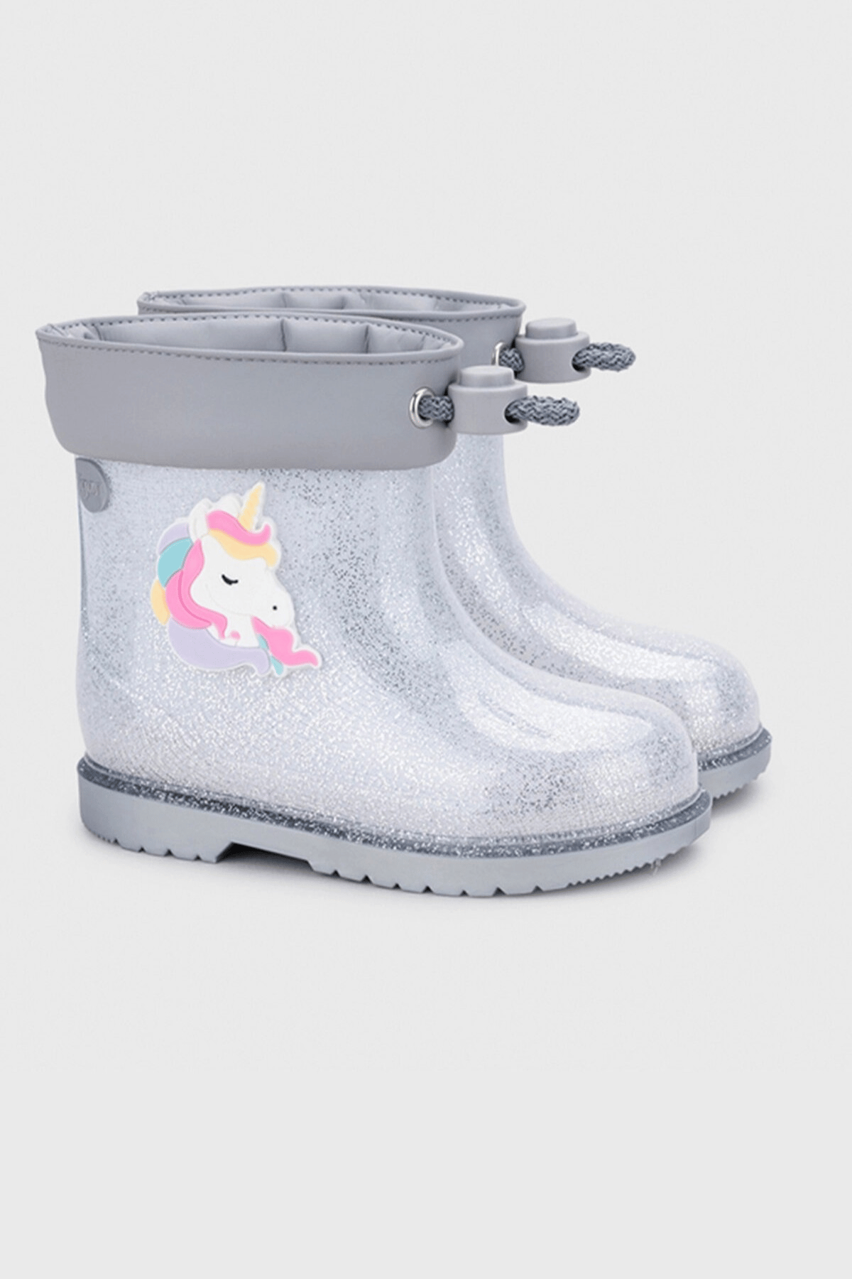 Igor Bimbi Unicornio Glitter Kız Çocuk Yağmur Çizmesi - Şeffaf Simli W10339-135