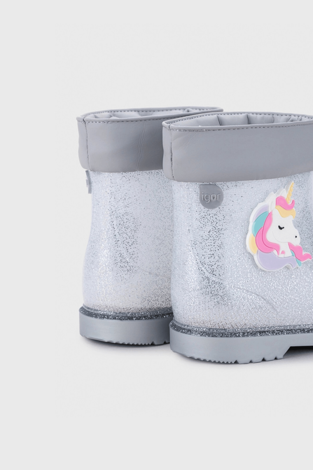 Igor Bimbi Unicornio Glitter Kız Çocuk Yağmur Çizmesi - Şeffaf Simli W10339-135