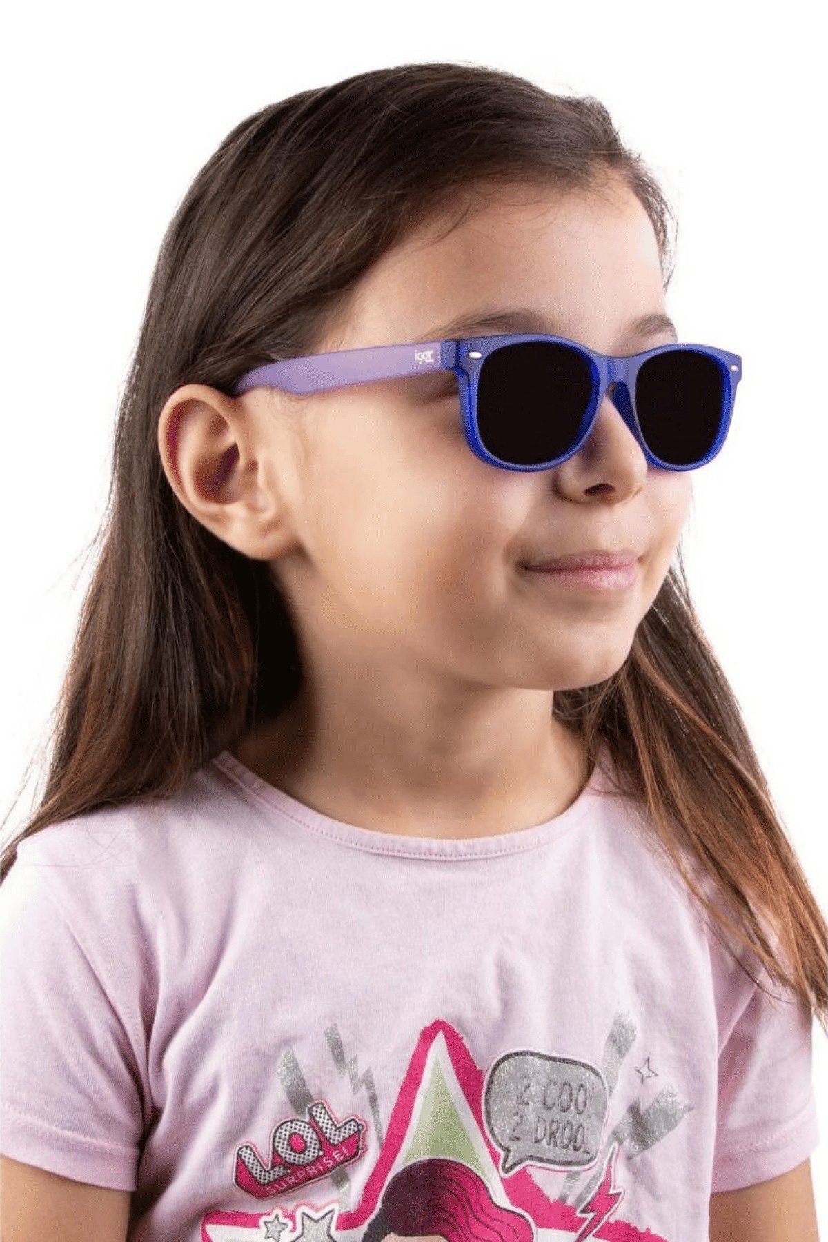 Igor Nebula UV Korumalı Unisex Çocuk Lacivert - Mor Güneş Gözlüğü SS290-567