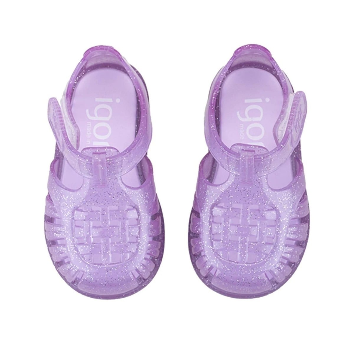 Igor Tobby Gloss Glitter Kız Çocuk Lila Simli Sandalet S10308-212