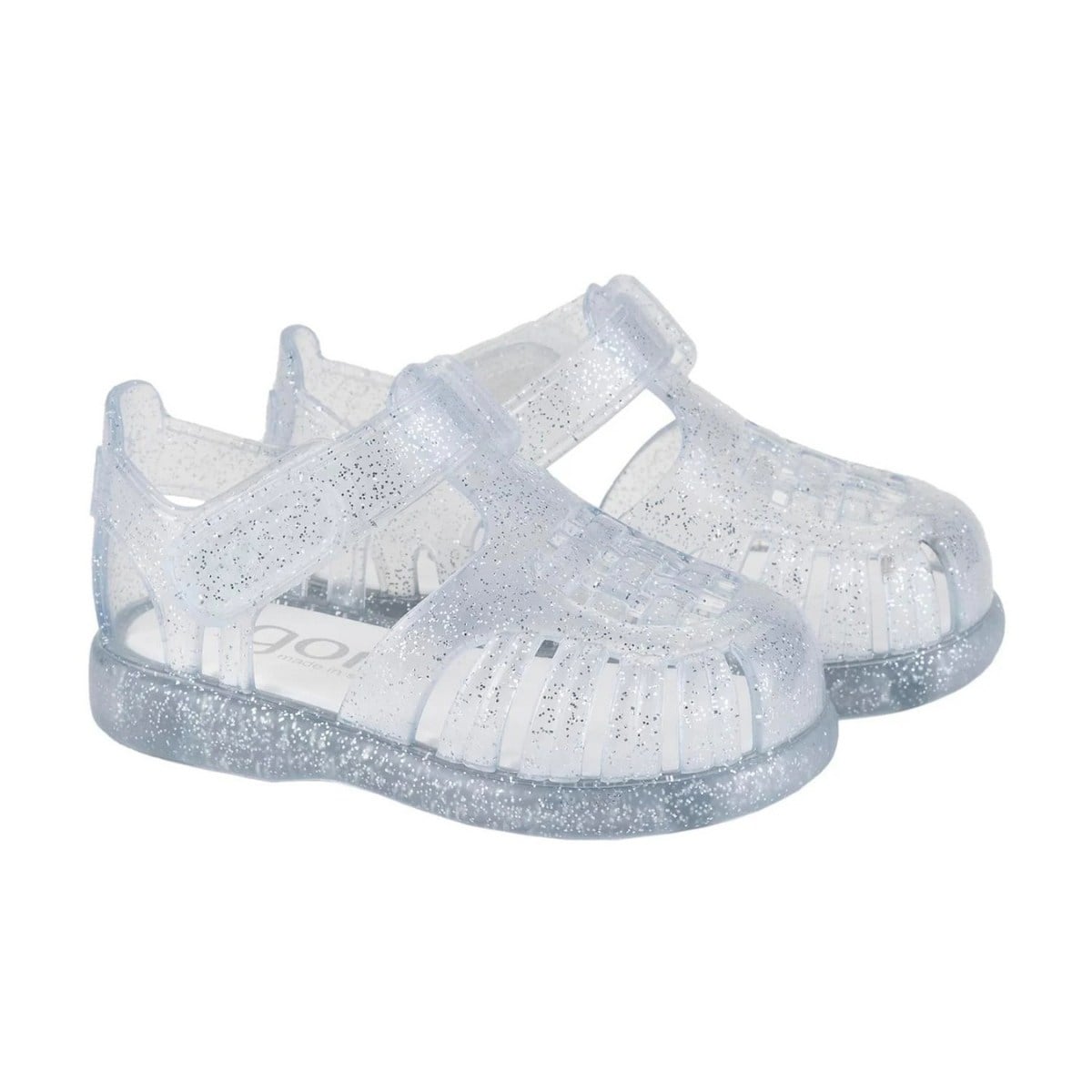 Igor Tobby Gloss Glitter Kız Çocuk Şeffaf Simli Sandalet S10308-091