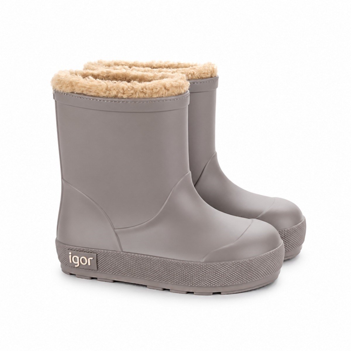Igor Yogi Borreguito Çocuk Kürklü Yağmur Çizmesi - Taupe W10306-183