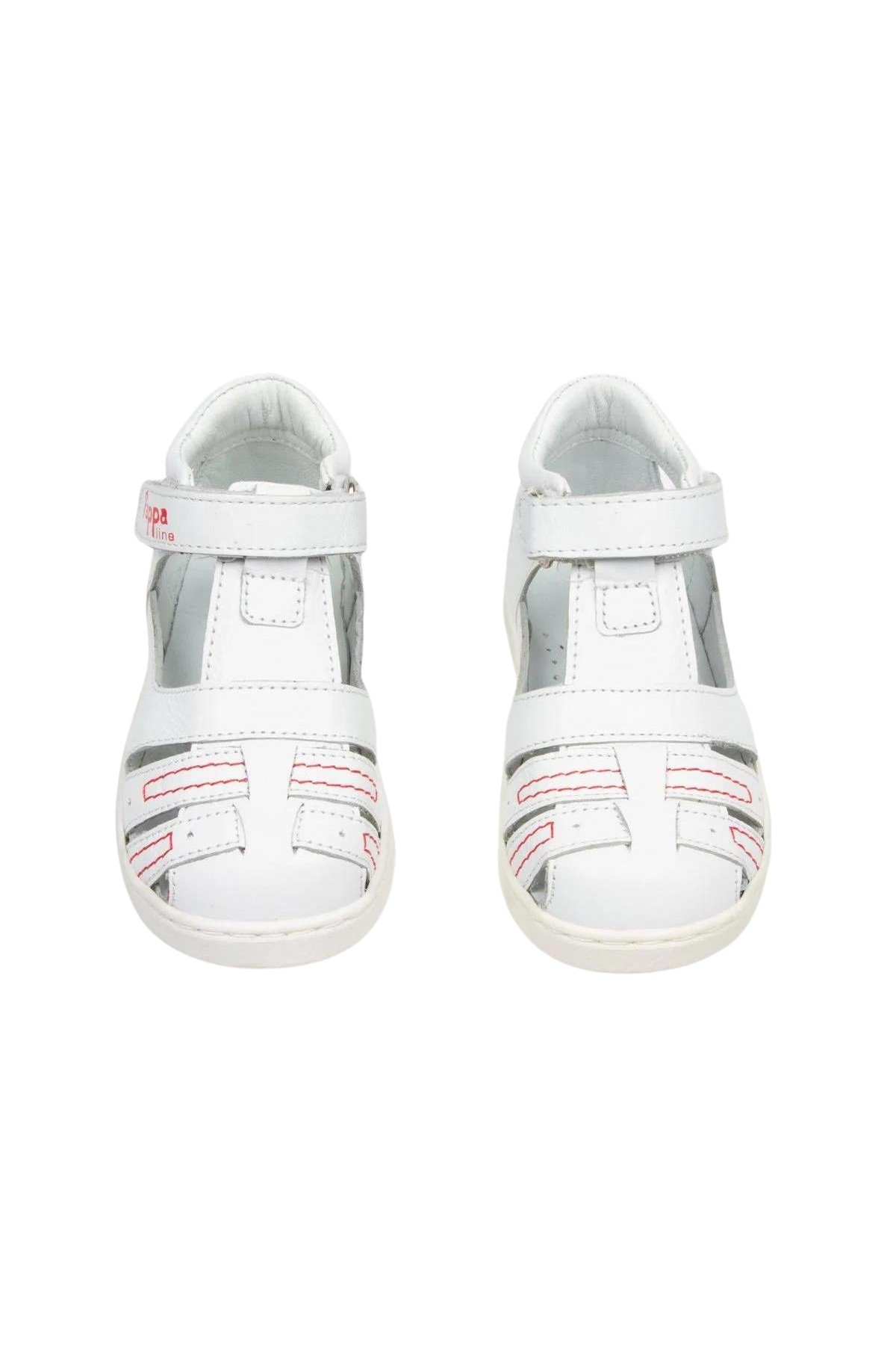 Pappa Çocuk Beyaz Deri Sandalet B0805-01