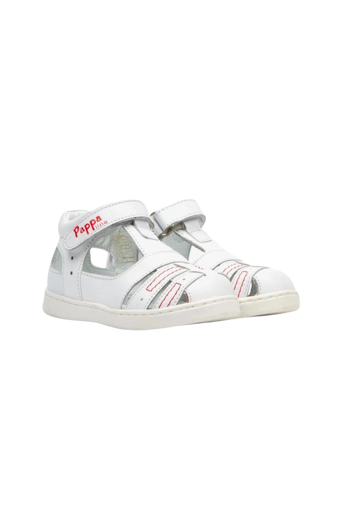 Pappa Çocuk Beyaz Deri Sandalet B0805-01