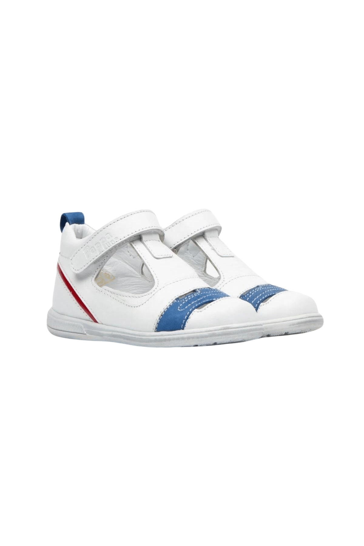 Pappa Çocuk Beyaz Deri Sandalet B0833-01