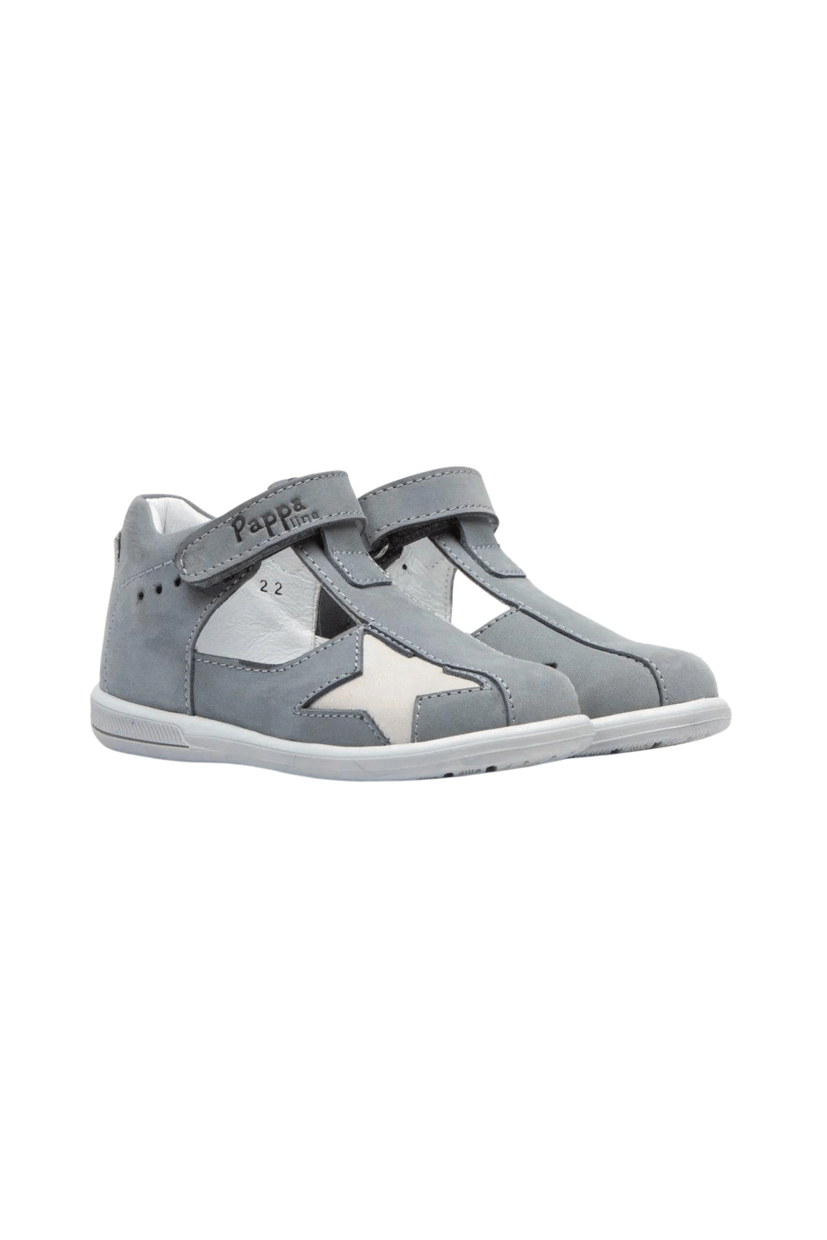 Pappa Çocuk Gri Nubuk Deri Sandalet B0831-02