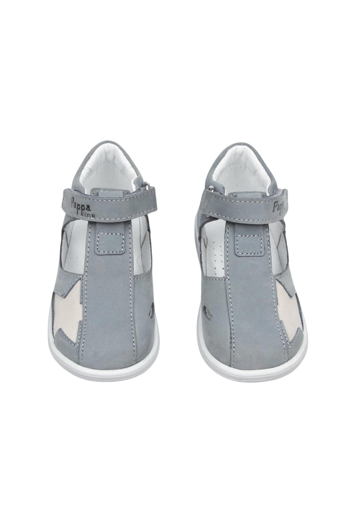 Pappa Çocuk Gri Nubuk Deri Sandalet B0831-02