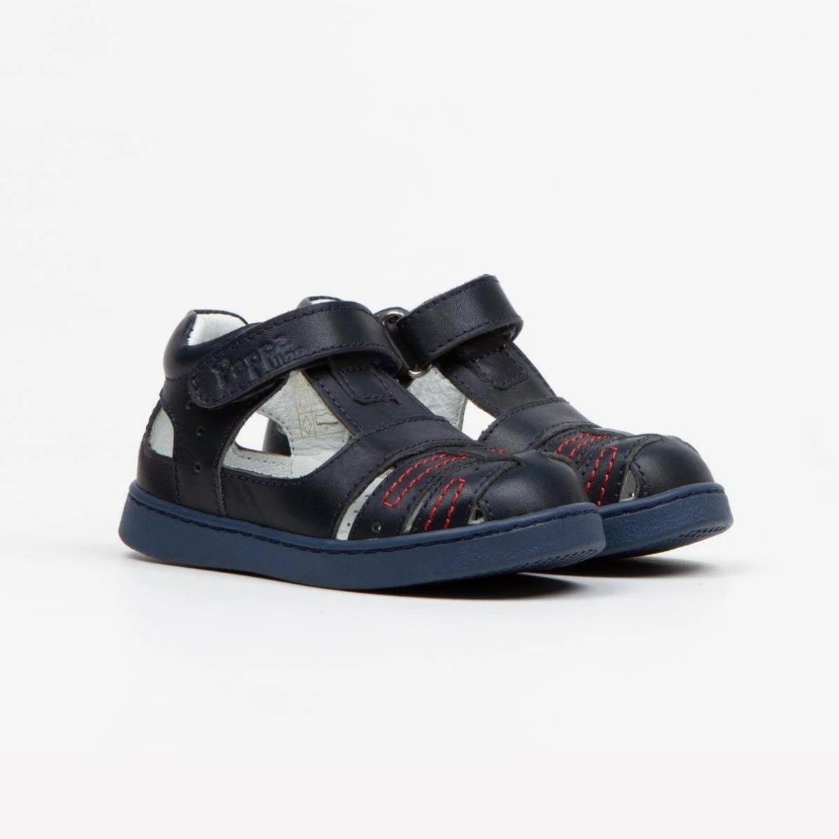 Pappa Çocuk Lacivert Deri Sandalet B0805-02