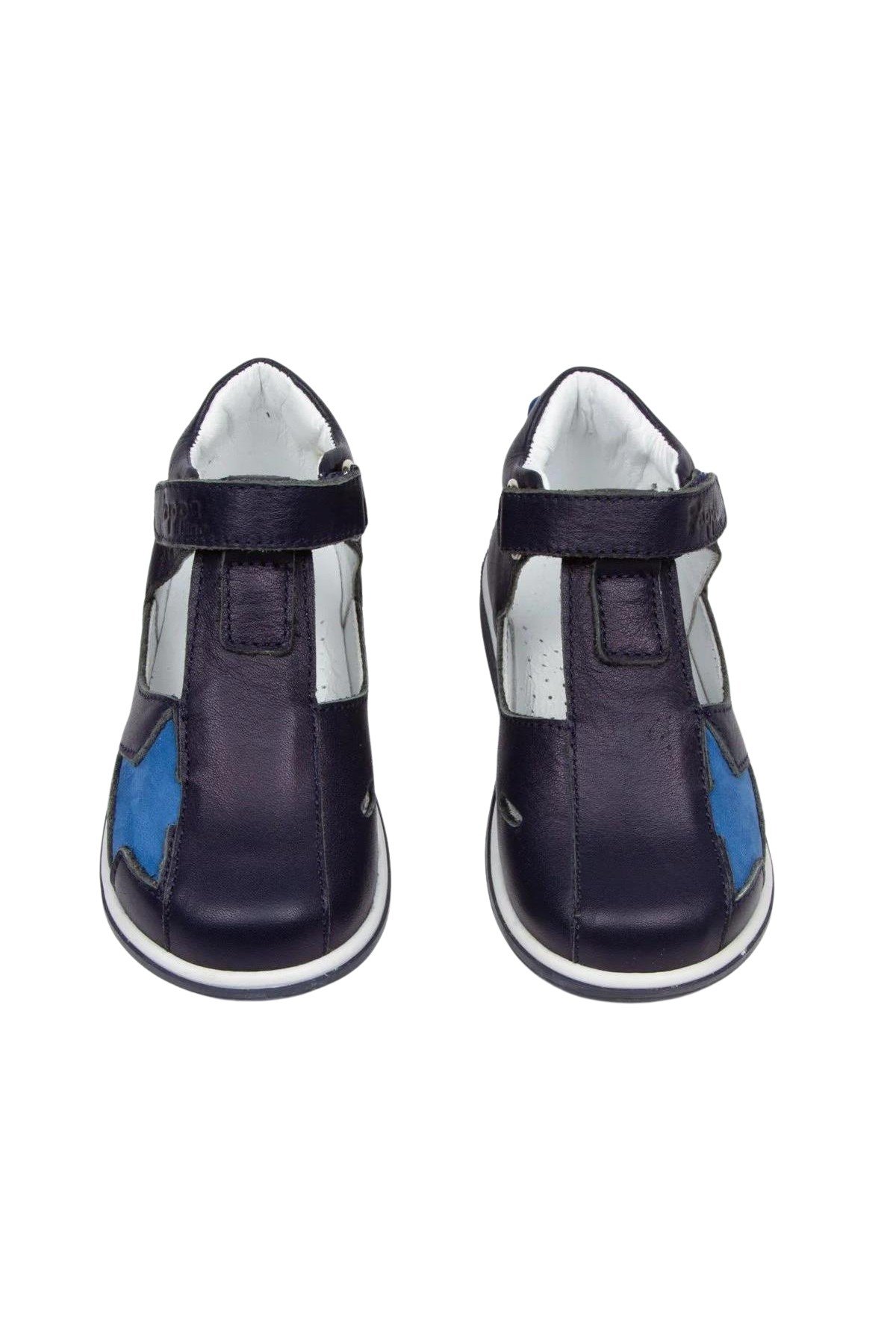Pappa Çocuk Lacivert Deri Sandalet B0831-03