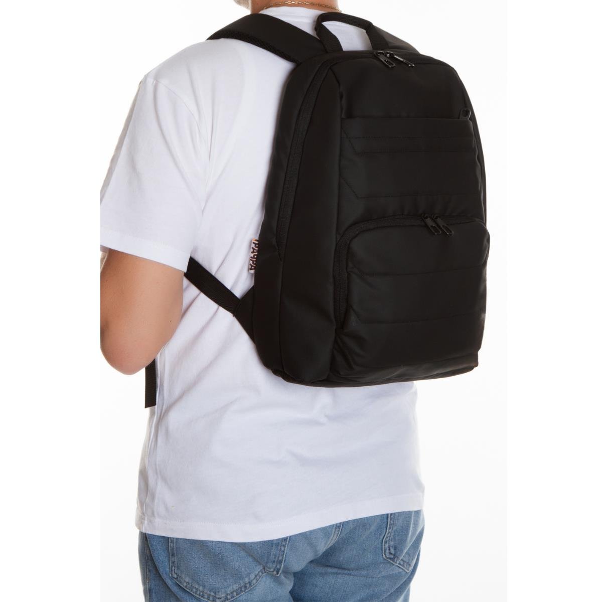 Paqpa Bag Flores Unisex Siyah Sırt Çantası PB220-00